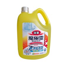 魔術靈速淨垢浴廁清潔劑，檸檬香氛，速淨皂垢黃垢，大容量浴室清潔首選, 3.8L, 1個
