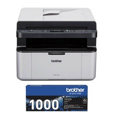 Brother MFC-1910W 無線黑白雷射複合機 (列印/掃描/複印/傳真), MFC-1910W(含原廠碳粉),加原廠乙支TN1000碳粉, 1910W