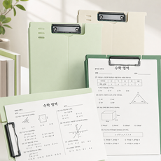 2Way 스탠드형 클립보드 결재판, 4개, 아이보리