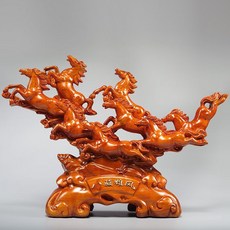 花梨木 八駿雄風 擺件, 如圖所示, 1個
