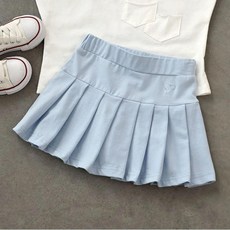 優選 女童夏季百褶裙2026新款純棉裙子兒童半身裙中大小童潮學生短裙 副廠商品
