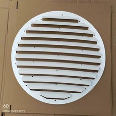 에어컨 디자인 실외기 커버 바람 에어가이드 그릴 스퀘어화이트43x4 통풍구 전환 루버 패널, 1, L. 화이트 원형 60