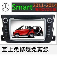 賓士 smart for two 專用觸控螢幕音響主機 含papago10導航 USB 藍牙 汽車音響