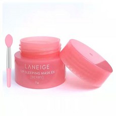 LANEIGE 딸기 과일 립 슬리핑 마스크 보습 영양 립밤 페이드 라인 케어 화장품 20g, 01 3g and brush