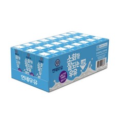 연세우유 소화가 잘되는 우유, 24개, 190ml