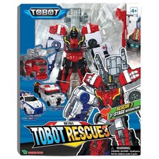 超萌行銷 機器戰士 TOBOT RESCUE 3 迷你 MPL救援隊 特別同捆組 兒童益智玩具, 1個