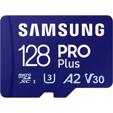 삼성 PRO Plus 마이크로SD 메모리 카드MB-MD128SAEU 128GB UHS-I U3 풀 HD 및 4K UHD 180MBs 읽기 130MBs 쓰기 스마트폰 드론 또는, 1개