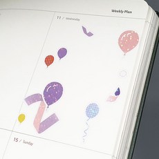 반짝이 스티커 풍선