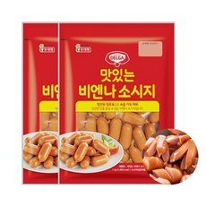 롯데푸드 롯데햄 맛있는 비엔나 소시지1kg 대용량/식자재용/식당용/급식용 소세지 반찬, 4개, 1kg
