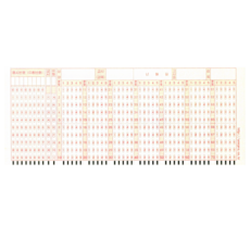 오엠알카드 수능 중학교 omr OMR 카드 공시생 연습용 답안지, 20매, A타입