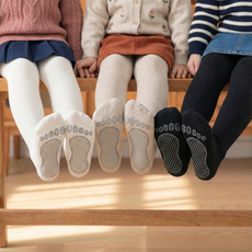 지디오 주니어 여아 기모 유발 스타킹 3개 세트 논슬립 골지 간절기 미끄럼방지 타이즈 레깅스