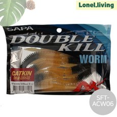 로넬리빙 베이직이카웜 소프트베이트 싸파 루어웜 4인치 E1 1개 배스루어 오징어웜