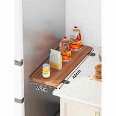 싱크대연장 테이블 조리대 주방꾸미기 부엌 틈새, 폴딩홀더+호두판40_20cm