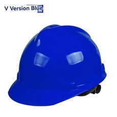 모양의 통기성 모 헬멧 건설 점 스냅 잠금 서스펜션, 15. V-shaped Blue, 1개
