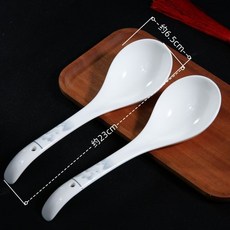 千里江山 陶瓷筷子湯勺套裝 國風設計餐具組, 1個, 【韆裏江山】大湯勺1個,高溫實心陶瓷丨99.9%防黴抑菌