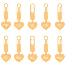 형광 하트 백 라벨을 쉽게 찾을 수 있는 10PCS 수하물 라벨 여행 및 일상 사용과 호환되는 고유 수하물 식별자 PVC, 형광 주황색