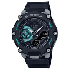카시오 지샥 G-SHOCK 카본 코어 가드 블랙 터콰이즈 에디션 시계 GA-2200M-1A 580360