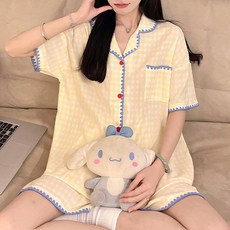 드마엘 여성 모니카 반팔 파자마 상하세트(2color)