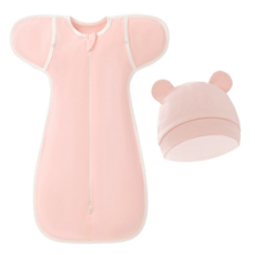 신생아 백핸드오픈 나비잠 스와들 업다운지퍼 속싸개