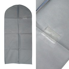 양복커버 지퍼식 부직포옷커버 대형회색, [BZJL386W_4C]대형회색 양복커버 부직포옷커버, 1개