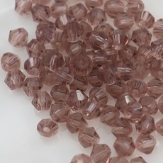 크리스탈 비즈 주판알 4mm 투명 유리 마름모 비즈공예재료, 1세트, A6012