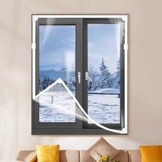 창문 자석 비닐 바람막이 우풍 외풍차단 베란다 커튼, 1개