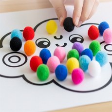 더가몽 공예용 3.0cm 폼구슬 부드러운구슬, 하늘