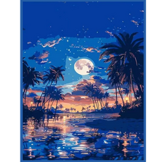 온메이드 DIY 명화그리기 그림그리기 세트 MD-220, 1개, 15 달빛 바다