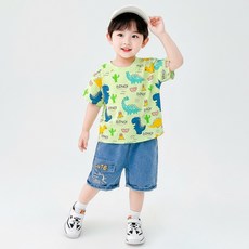 몽실이 크레용다이노 반팔상하복