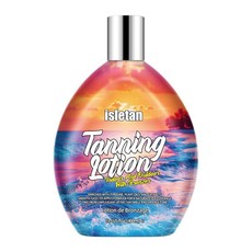 Isletan 브론저가 있는 실내 태닝 베드 로션 액셀러레이터 DHA 프리 브론징 선베드 야외 태양 크림 체리 400ml13.5온스 [호환]