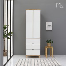 [모로] 밀란 UV 600 3단 서랍 옷장 3서랍 장농 장롱 옷 수납장, 그레이