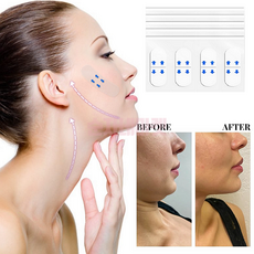 4매 1세트 데일리 얼굴 페이스 땡김이 주름 리프팅 패치 밴드 대량, 1개, 단품