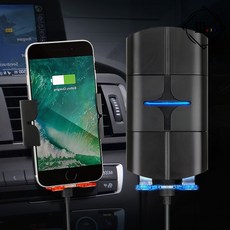자동차 송풍구 핸드폰 거치대 운전 네비게이션 충전 회전