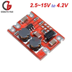 DC-DC 자동 벅 부스트 파워 모듈 스텝 업 및 다운 보드 입력 3V-15V 출력 3.3V 5V 4.2V 9V 12V 전자 DIY PCB, [03] Output 4.2V, 1개
