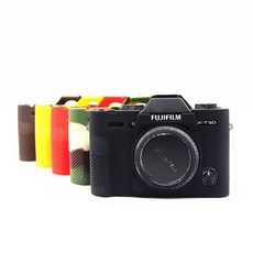 후지 필름 X-T30 II 미러리스 카메라 용 소프트 실리콘 고무 케이스 커버 프레임 스킨 프로텍터, 01 Camouflage, 01 Camouflage