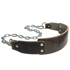 풀업 액세서리 및 강화 궁극의 체인이 위한 있는 근력 튼튼한 벨트 딥 점진적 훈련 도미니언 - 과부하를 스틸 가중 가죽, Antique Chocolate