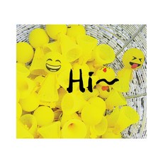 지루한 일상 활력 충전 스티커북/색칠놀이 모임 놀이 셔틀콕 스마일 공 아이디어, 1개, 점핑셔틀콕(50개입)