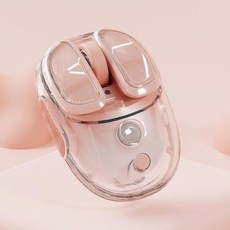 SEUNKWANG EWEADN Q9 무선 클리어 마우스 듀얼 모드 블루투스 및 2.4G USB 컴퓨터 마우스 RGB 조명 무소음 클릭 노트북 PC 맥북 아이패드 큐트, 그라데이션