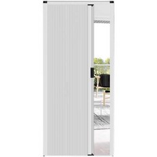 폴딩 도어 방문짝 스토퍼 접이식슬라이딩도어 화장실, 1-흰색프레임