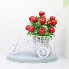 꽃 장식 등나무 바구니 삼륜 자전거 모델 홈 가든 웨딩 파티 로맨틱, A1, 7. A1