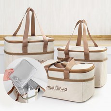 USB 발열판 내장 보온보냉 도시락 가방 런치 쿨러백 파우치