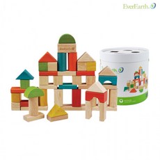 에버어쓰 (EverEarth) 원통쌓기 블록 (50P) (32569), 1개