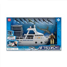 샤크 투어 요트 씽크 유아 놀이 바다 모험 역할놀이 여아 장난감배 배, 1개
