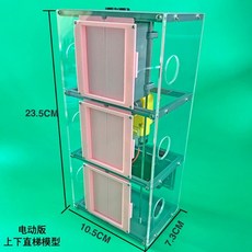 장난감 블록선물 움직이는 전동 모형, F. 핑크 도어 패널 직선 사다리 배터리 모델