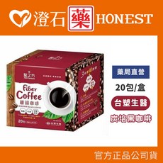 台塑生醫 醫之方 纖韻咖啡 炭焙黑咖啡 炭焙拿鐵 (20包/盒), 1個, 酒紅｜炭焙黑咖啡
