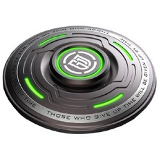 고급 야광 피젯스피너 토이 핸드 회전 핑거 UFO 방패 팽이 메탈 R188 베어링, Black, 1개