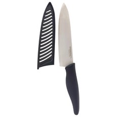 SUNCRAFT 川嶋 水果刀 陶瓷 附原廠安全刀鞘 CK-01 158mm 黑色手把, 1個