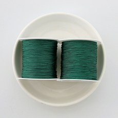 미소데이샵 옥사 실 0.4mm 매듭 소원 끈 팔찌 염주 묵주 DIY 만들기 줄 나일론 핸드메이드 공예 비즈, 2개, 딥그린