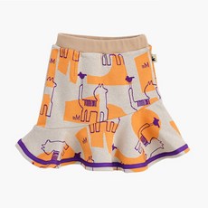 moimoln 壁畫提花不平衡裙 M211SKG36P