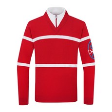 까스텔바작 (본사) 남성 스트라이프 에그블라종 반집업 니트_BGCWSW208RE_